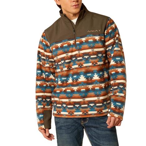 Ariat Men's Turquoise Serape Basis 2.0 Pullover