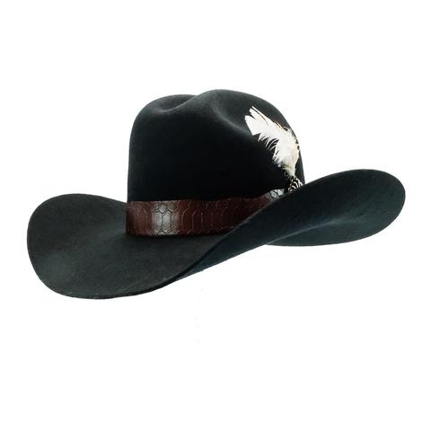 Charlie 1 Horse Black Saddle Up Felt Hat