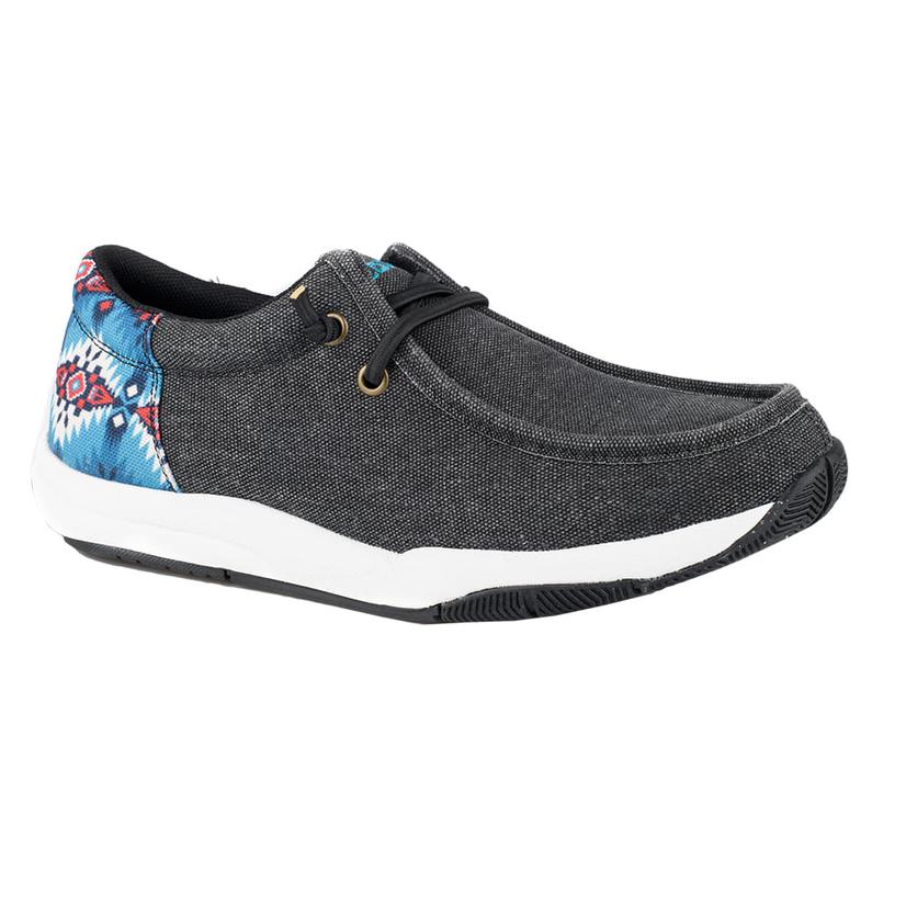  Roper Black And Aztec Clearcut Low Chukka Women's Shoe