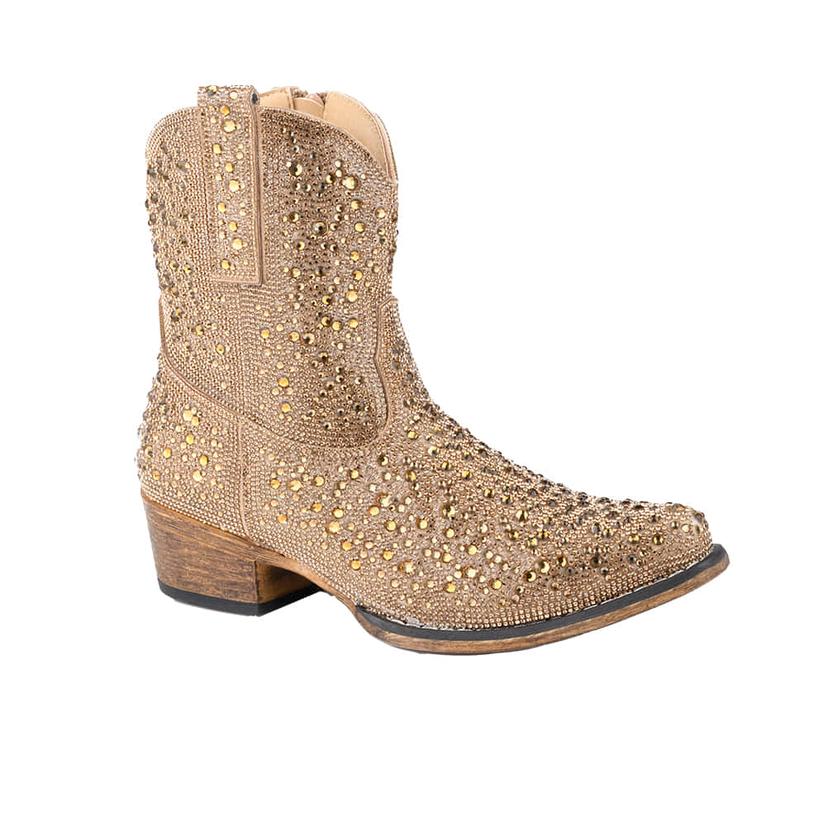  Roper Tan All Over Crystal Women's Bootie