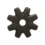 1 Inch Black Satin 8-Point Rowel