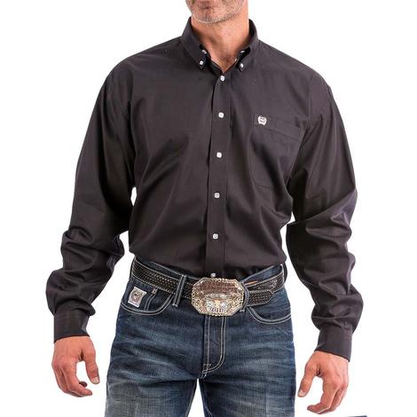 Long Sleeve Plain Weave Men's Shirt