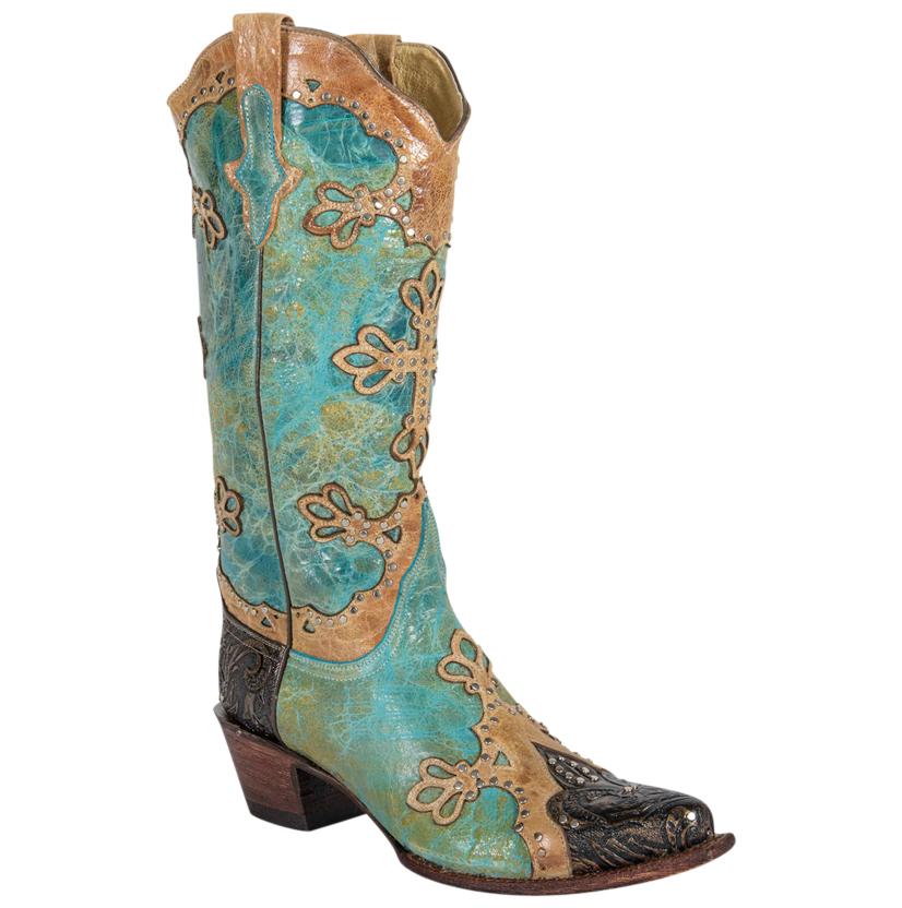 womens turquoise boots