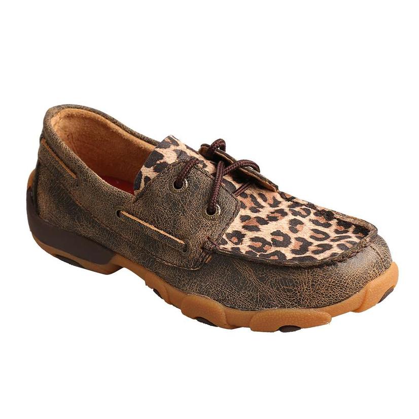 leopard print driving moccasins