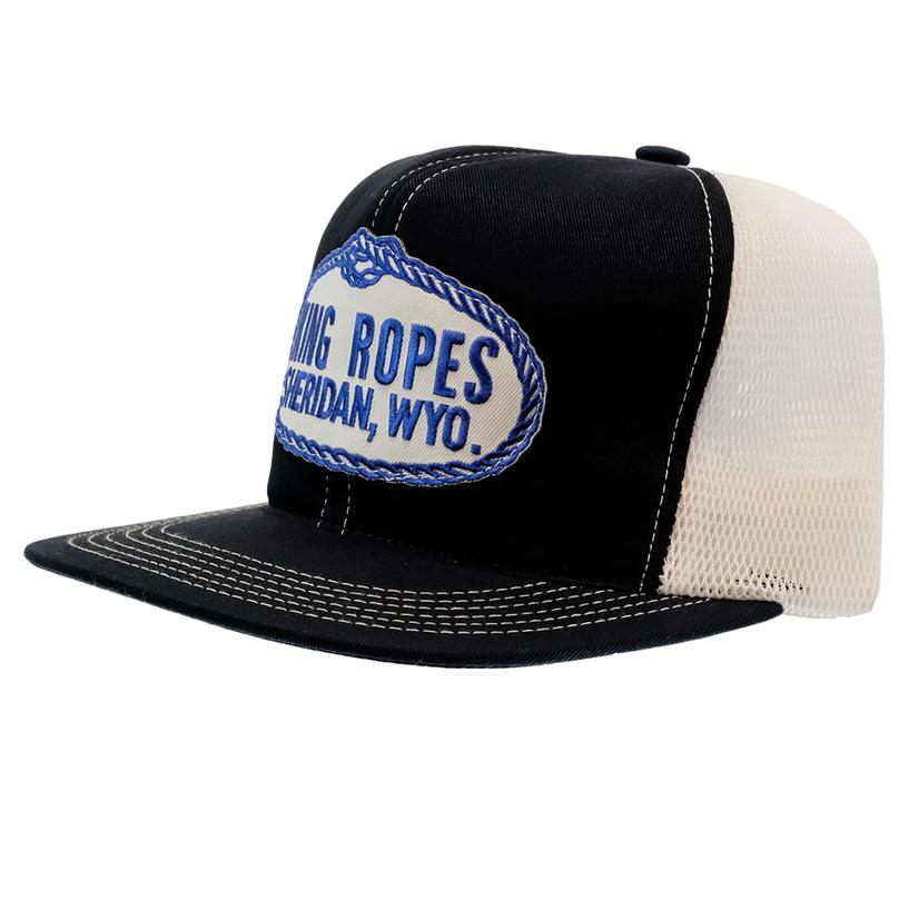 King Ropes Trucker Hat for Men BLACK/WHITE