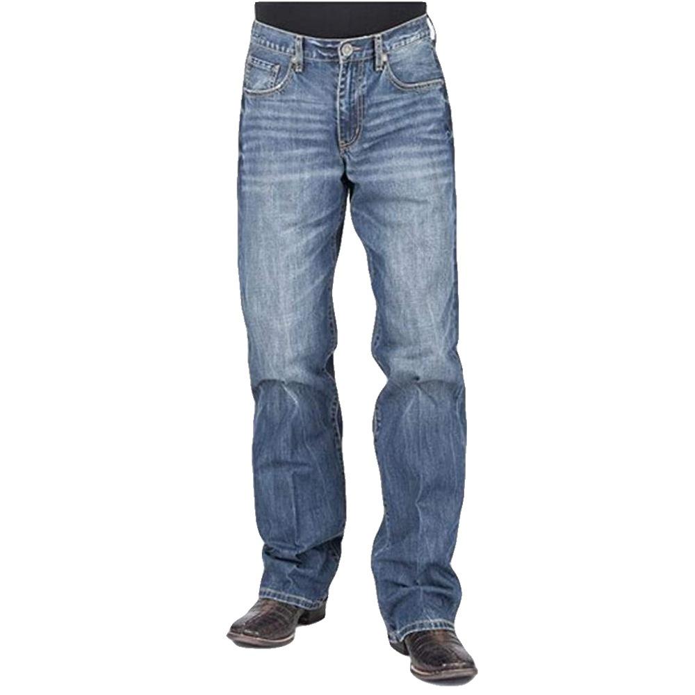 Modern Fit Low Rise Relaxed Bootcut Men's Jeans by Stetson