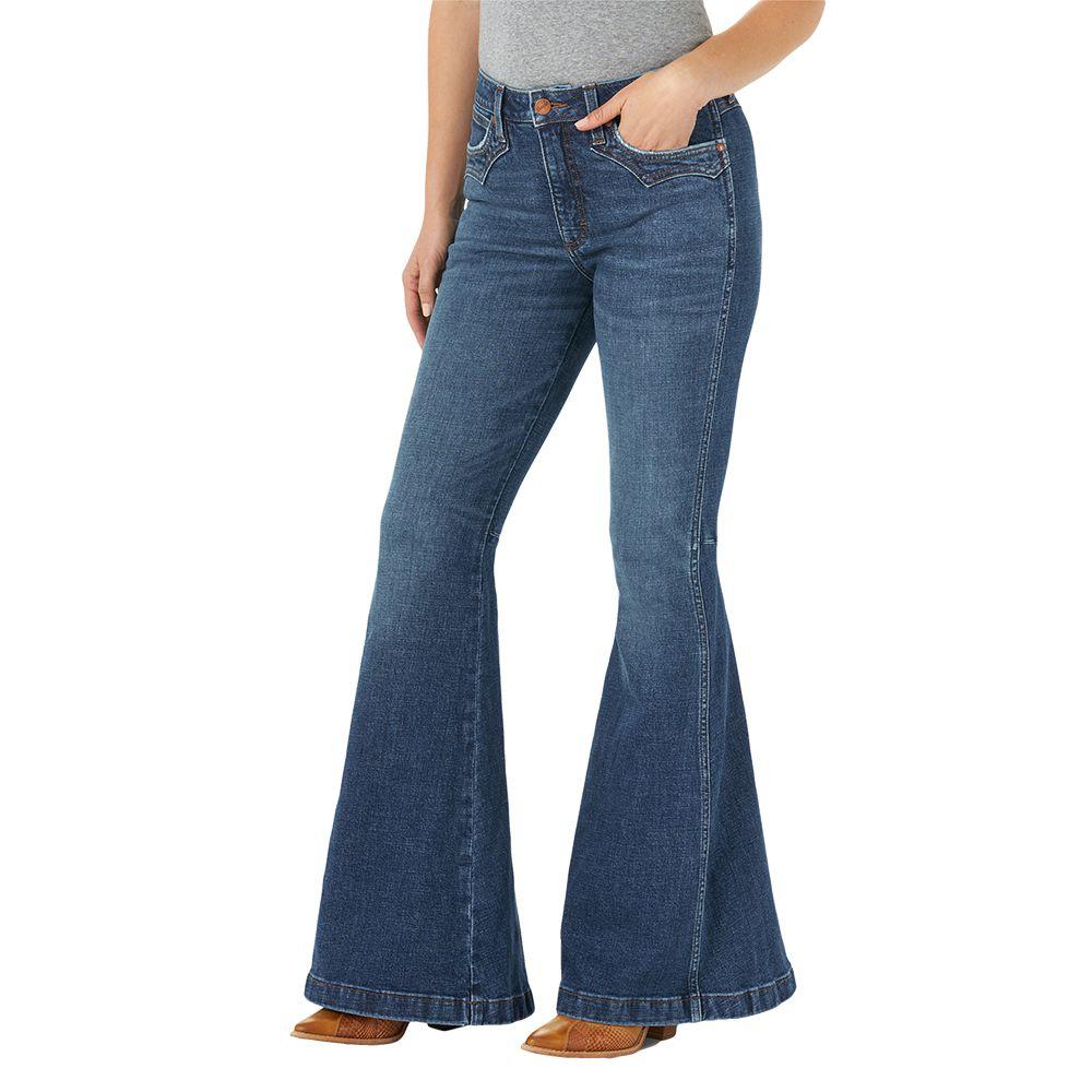 High Rise Trumpet Flare Women's Jeans by Wrangler