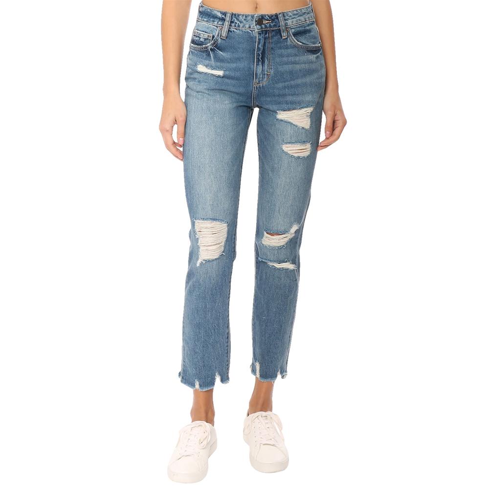 Straight Leg Distressed Denim Women's Jeans by Hidden Jeans