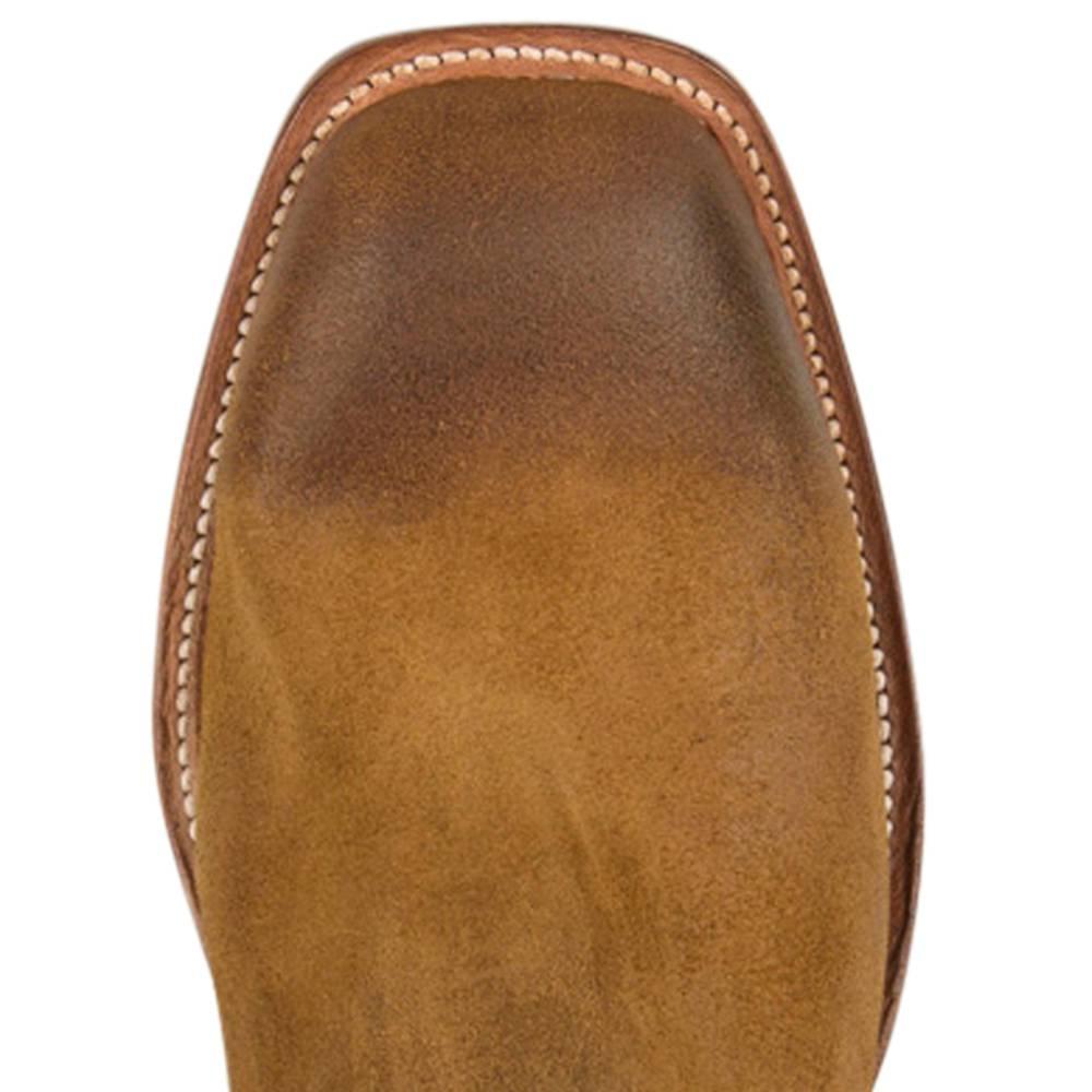 Lucchese Sand Burnished Comanche Leather Western Roper Boots