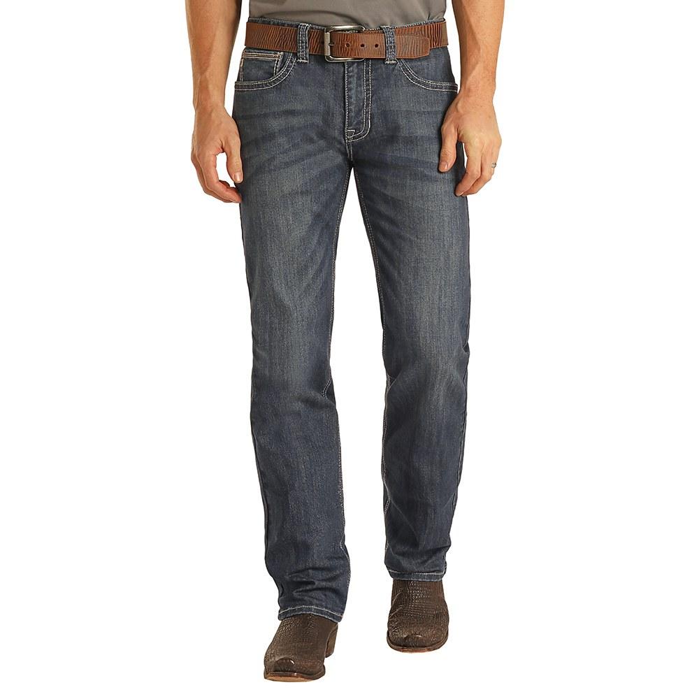 Revolver Dark Wash Men's Jeans by Rock & Roll Cowboy