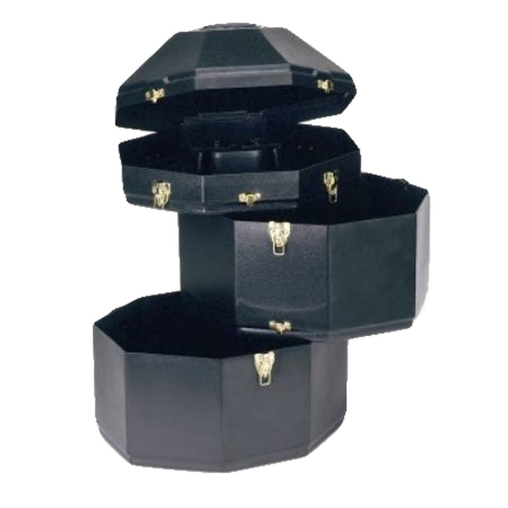 CASEMATIX Cowboy Hat Box Portable Cowboy Hat Storage for Brims Up
